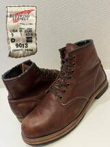 ★RED WING★レッドウィング★USA製★9013★BECKMAN ROUND BOOTS★ベックマンラウンドブーツ★レザー★ブラウン★茶色★US9★27.0cm★_画像1