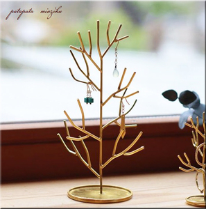  in Bloom accessory stand tree L antique style ring stand patamin accessory holder ring store furniture 
