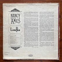 【稀少 白PROMO！USオリジナル盤 LN-24189 MAT:1F/1E ヴォーカル 美女ジャケ】NANCY AMES『LATIN PULSE』ナンシー・エイムス/オルガンバー_画像2