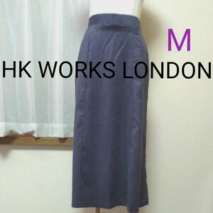 ★HK WORKS LONDON★ Mサイズ バイオレット ロングフレアスカート レディース ロングスカート しまむら 紫色