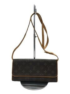 LOUIS VUITTON◆ポシェット・ツインGM_モノグラム・キャンバス_BRW/PVC/BRW