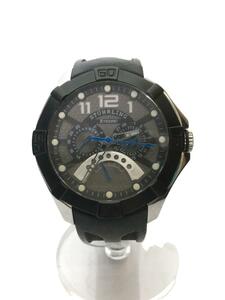 STUHRLING/XTREME/クォーツ腕時計/アナログ/ラバー/GRY/BLK/SS/78264SS-SL