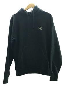 adidas◆adidas skateboarding/ロゴパーカー/L/コットン/ブラック/無地/GL9846