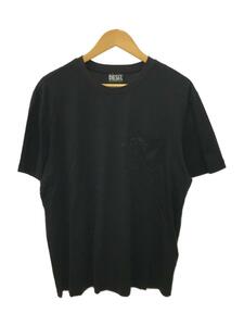 DIESEL◆Tシャツ/L/コットン/BLK/無地/T-JUST-WORKY