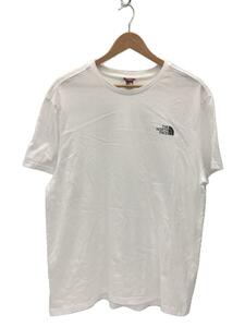 THE NORTH FACE◆Tシャツ/LL/コットン/WHT/無地/2TX5/SIMPLE DOME T-SHIRT