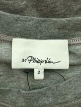 3.1 Phillip Lim◆半袖ワンピース/2/コットン/GRY/F191-9896HCJ_画像3