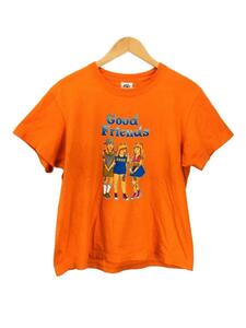 SOFT MACHINE◆ソフトマシーン/Tシャツ/M/コットン/ORN/プリント/GOOD FRIENDS-T/オレンジ