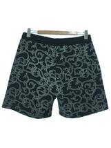 CALEE◆22 Gauge double jacquard easy shorts/L/コットン/ブラック_画像2