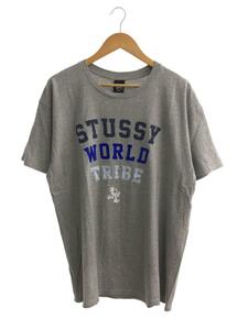 STUSSY◆Tシャツ/L/コットン/GRY