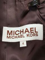 MICHAEL MICHAEL KORS◆ステンカラーコート/-/ウール/BRW/千鳥格子_画像3