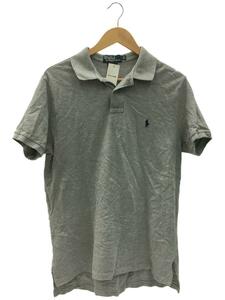 POLO RALPH LAUREN◆ポロシャツ/L/コットン/GRY/無地