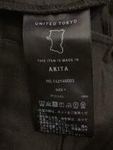 UNITED TOKYO◆ブーツカットパンツ/1/ポリエステル/BLK/無地/142140003_画像5