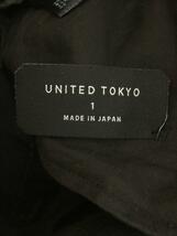 UNITED TOKYO◆ブーツカットパンツ/1/ポリエステル/BLK/無地/142140003_画像4