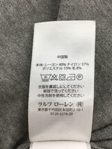 POLO RALPH LAUREN◆セーター(薄手)/-/コットン/GRY/無地_画像4