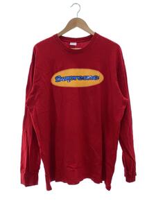 Supreme◆18SS/Ripple Is Tee/長袖Tシャツ/XL/コットン/RED