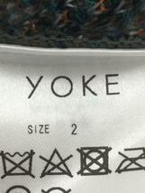 YOKE◆セーター(厚手)/3/ナイロン/GRY/YK22AW0415S_画像4