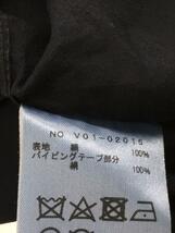 COMOLI◆22SS/シルクパイピングシャツ/長袖シャツ/シルク/NVY/V01-02015_画像4