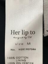 Her lip to◆7分袖ワンピース/M/コットン/NVY/her1907046_画像4