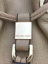 MICHAEL KORS◆ショルダーバッグ/レザー/BEG/無地_画像5