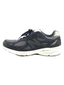 NEW BALANCE◆M990/ネイビー/30cm/NVY/スウェード