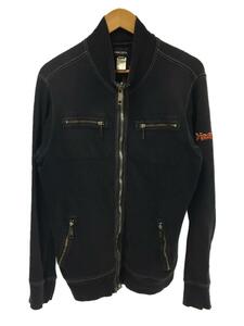 DIESEL◆スウェット/M/コットン/BLK/無地/00e8m200013