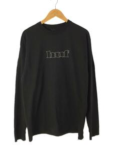 HUF◆CERTIFICATE LS TEE/L/コットン/BLK/無地/TS01932