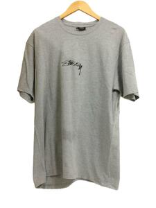 STUSSY◆Tシャツ/L/コットン/GRY