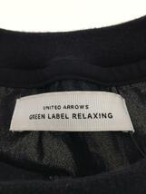 UNITED ARROWS green label relaxing◆ユナイテッドアローズグリーンレーベルリラク/Tシャツ/M/ポリエステル//無地/ブラック/黒_画像3