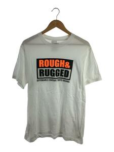 ROUGH AND RUGGED◆Tシャツ/M/コットン/WHT