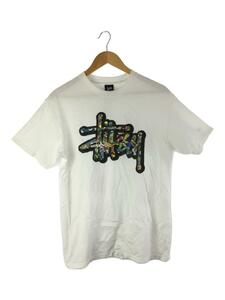 STUSSY◆Tシャツ/M/コットン/WHT