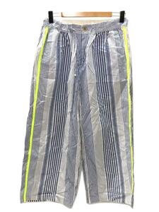 DIGAWEL◆ボトム/1/ポリエステル/BLU/ストライプ/16ss/STRIPE EASY PANTS