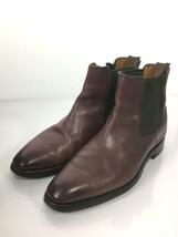 JOSEPH CHEANEY&SONS◆サイドゴアブーツ/US8/BRD/レザー/状態考慮_画像2