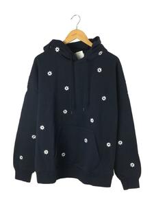 VEGA◆flower hoodie uru comoli/パーカー/M/コットン/NVY/221-73204