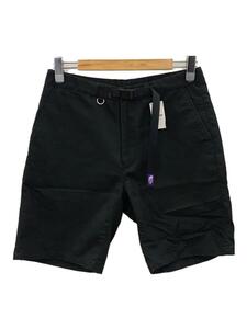 THE NORTH FACE PURPLE LABEL◆STRETCH TWILL SHORTS_ストレッチツイル ショーツ/32/コットン/BLK/無地