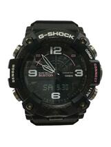 CASIO◆クォーツ腕時計_G-SHOCK/アナログ/ラバー/BLK/マルチカラー_画像1