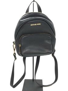 MICHAEL KORS◆ERIN SM CONV BACKPACK/ミニバックパック/リュック/レザー/BLK