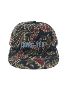 Supreme◆18AW GORE-TEX 6-Panel Flower Print キャップ/ポリエステル/BLK/花柄