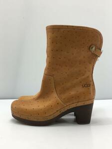 UGG australia◆アグオーストラリア/ブーツ/US7/24cm/キャメル/レザー