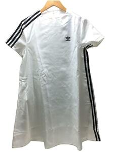 adidas◆半袖ワンピース/XO/ポリエステル/WHT/GR2175