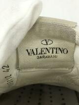 VALENTINO GARAVANI◆ローカットスニーカー/42/WHT/レザー/TR931Y2/インソール破れ有/使用感有_画像5