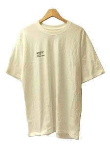 WTAPS◆22SS/VISUAL UPARMORED TEE/Tシャツ/4/コットン/ホワイト/221PCDT-ST03S