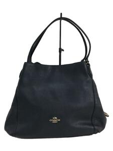 COACH◆ハンドバッグ_ペブルド_オールレザー/レザー/BLK