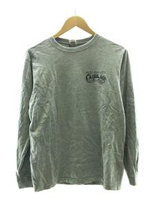 CALEE◆19AW/MAIN LOGO L/S/長袖Tシャツ/M/コットン/GRY