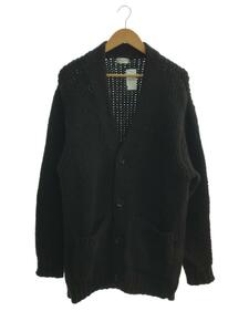 DRIES VAN NOTEN◆21AW/wool blend cardigan/カーディガン(厚手)/M/ウール/BRW/無地