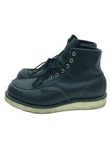 RED WING◆レースアップブーツ/US8.5/BLK/レザー/8130