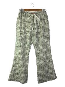 22ss/STAR JACQUARD FLARE PANTS/パンツ/46/コットン/マルチカラー/ストライプ