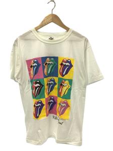 80s/The Rolling Stones/NORTH AMERICAN TOUR/Tシャツ/L/コットン/WHT