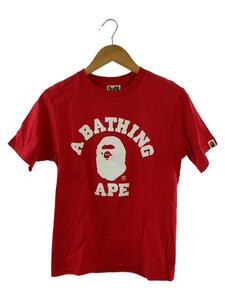 A BATHING APE◆Tシャツ/S/コットン/RED