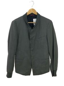 Paul Smith◆ノーカラージップテーラードジャケット/M/ウール/GRY