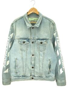 OFF-WHITE◆18SS/Striped Denim Jacket/Gジャン/M//IDG/OMYE001S18386023/襟シミ